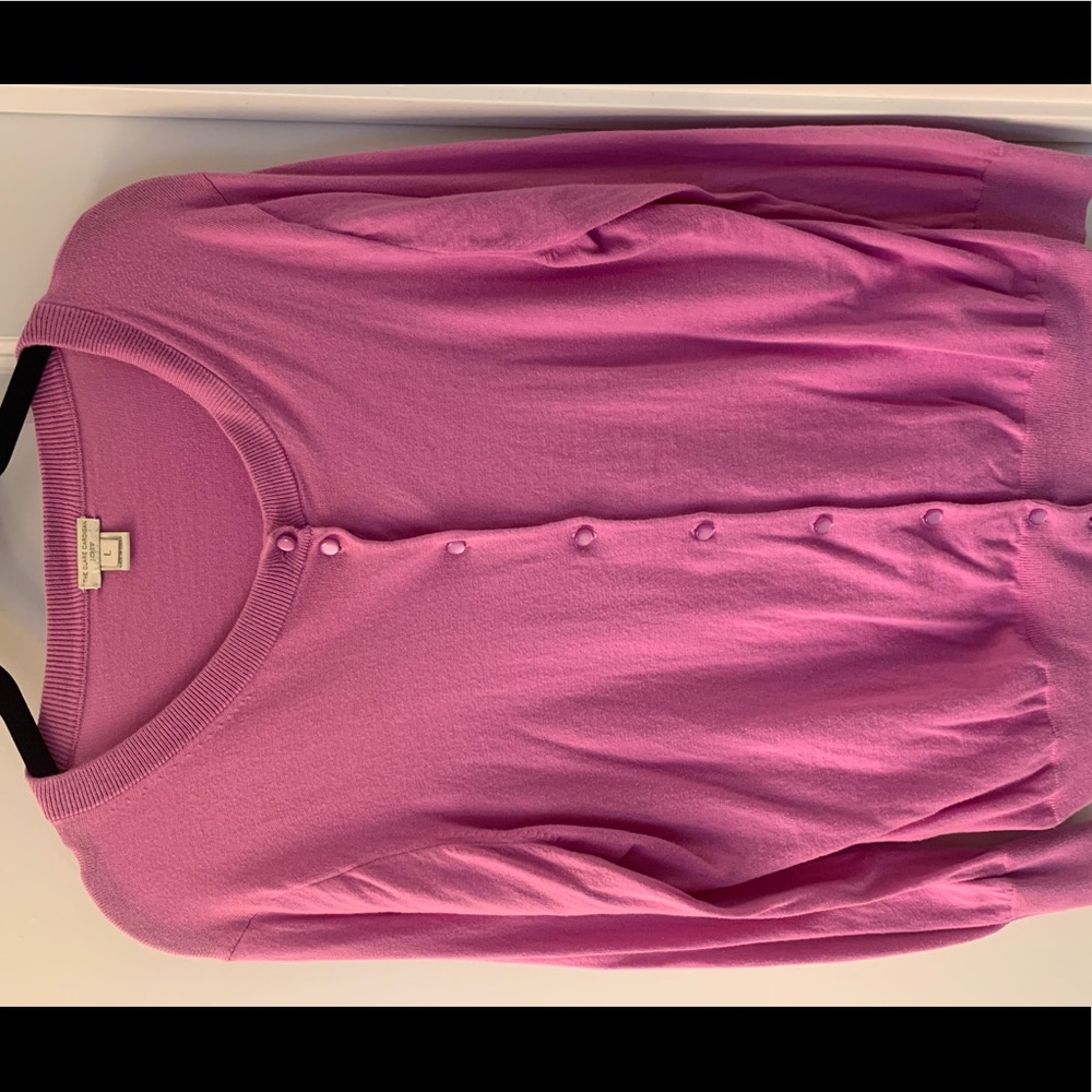J.Crew Clare Cardigan, Pink, L